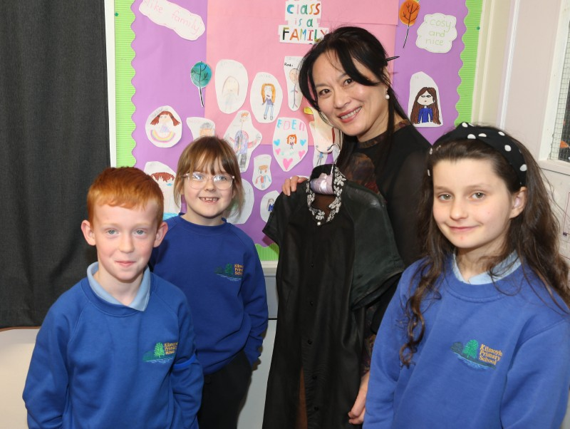 Children from Kilmoyle Primary School Ballybogey learned about China’s silk and tea in their Cultural Diversity workshop.
