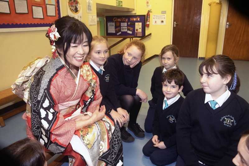 Japanese Culture was the theme of the day for these pupils from St Peter’s & St Paul’s Primary School Foreglen, who participated in Councils Good Relations Cultural Diversity project.