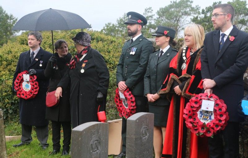 A service was held at Bonamargy Friary in Ballycastle on Remembrance Day.