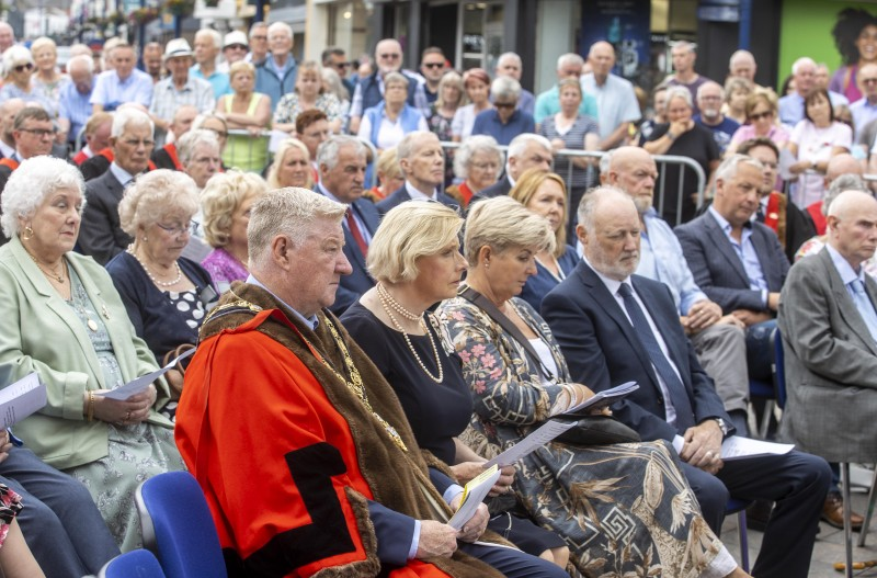 An Act of Remembrance Service took place at Coleraine Town Hall ahead of the unveiling of a permanent memorial.