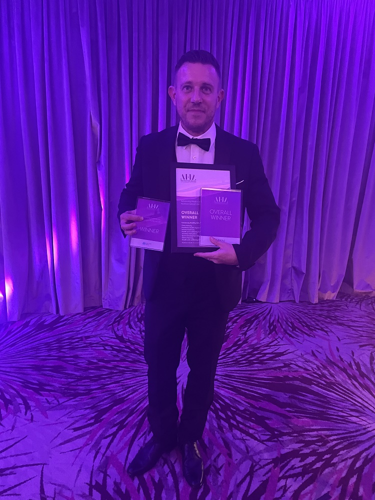 Council's Sports Development Manager, Jonathan McFadden pictured at the Advancing Healthcare Awards 2023 at Stormont Hotel.