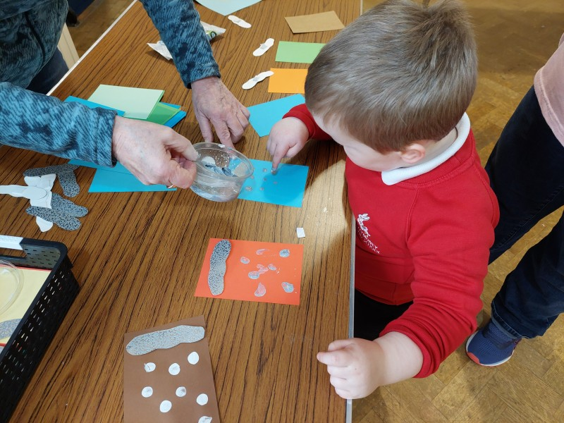 Getting creative during the Playful Museums Festival ‘Seek, Find, Speak, Create’ project.
