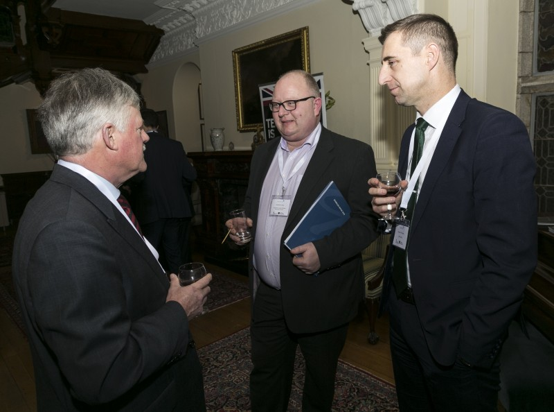 Jonathan Gray, Strategic Investment Board Projects Director at Causeway Coast and Glens Borough Council pictured with guests at the reception.