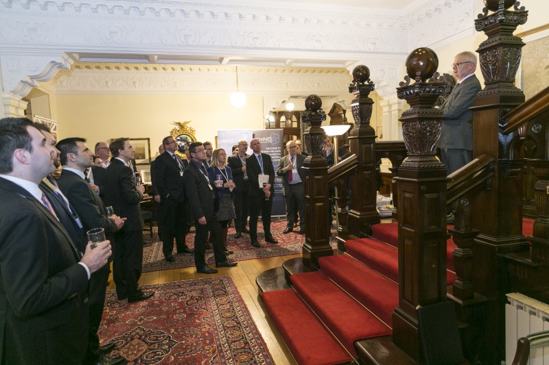 The British Ambassador to Ireland, Robin Barnett CMG, addresses guests at the event.