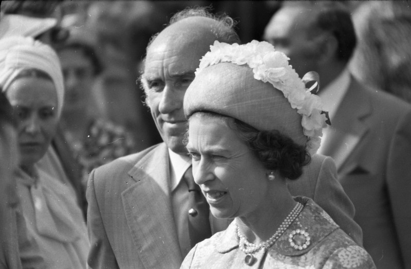 1977, The Queen during her visit to Coleraine as part of the Silver Jubilee Tour.