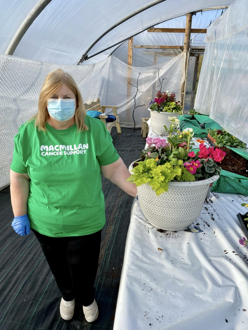 Pictured taking part in the Move More Gardening Group is Jacqueline Hamilton