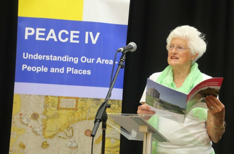 Patricia Crossley, Vice Chair of the PEACE IV Partnership, pictured at the launch of the new Causeway Coast and Glens Accessible Heritage Guide.
