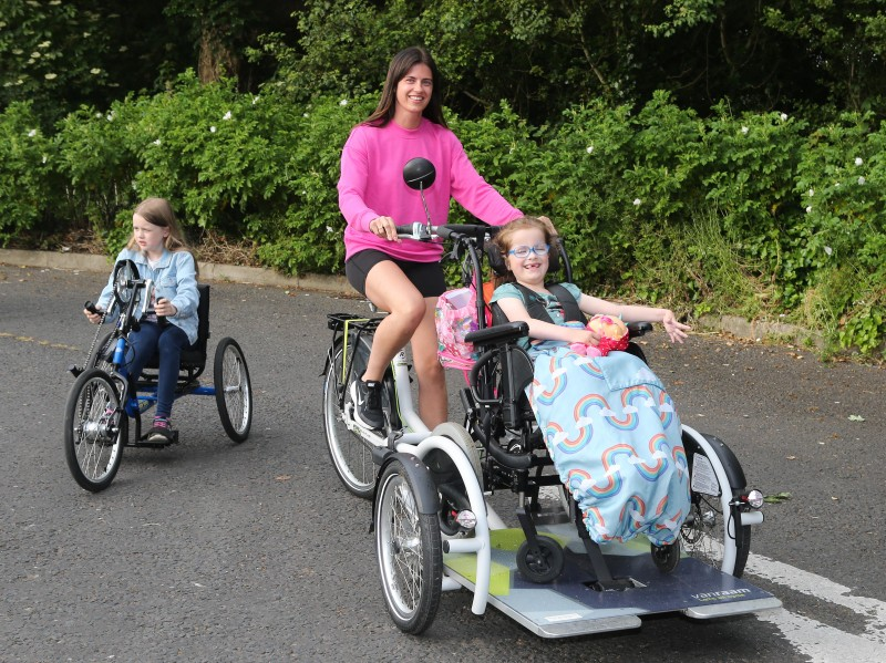 Enjoying Council’s new all-ability cycles.