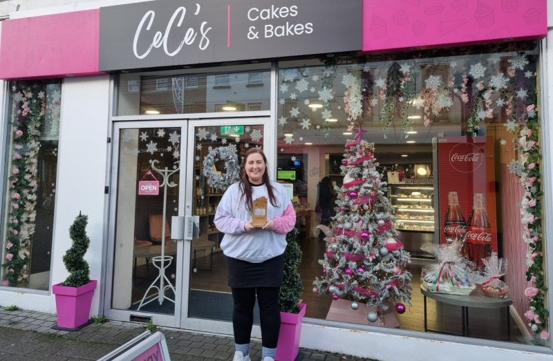 Gemma Caldwell of CeCe’s Coleraine, really showcased her products in the winning colour co-ordinated window display.
