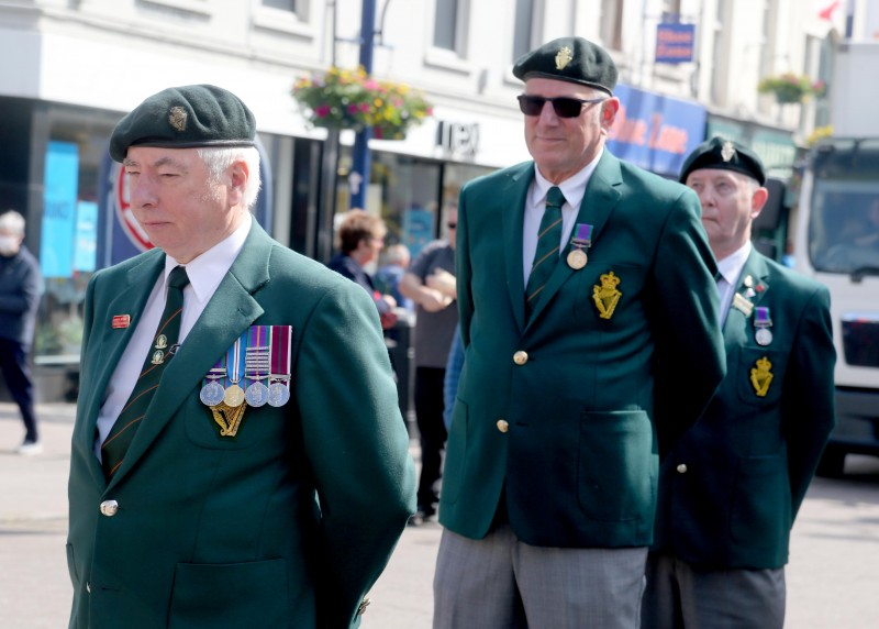 A moment of reflection during the Armed Forces Day event held on Monday 21st June 2021 in Coleraine.