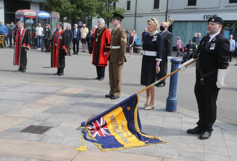 Pictured at the Armed Forces Day commemoration took place on Monday 21st June 2021.