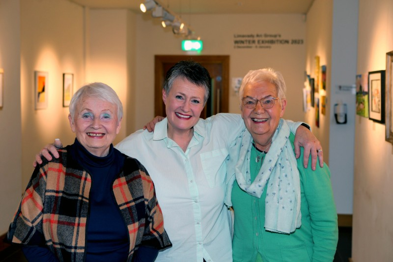 Attendees at the opening of Limavady Art Group’s Winter Exhibition at Roe Valley Arts and Cultural Centre.