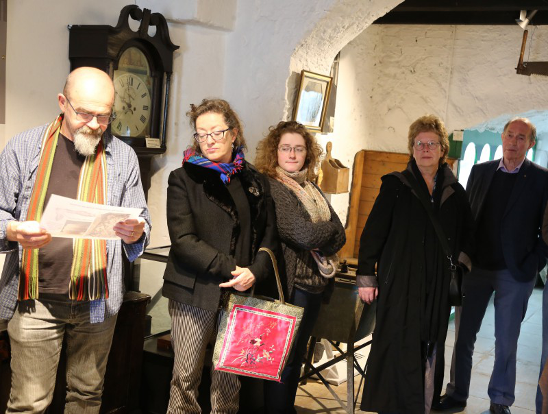 Some of those who attended the event to mark the seasonal re-opening of Ballycastle Museum.