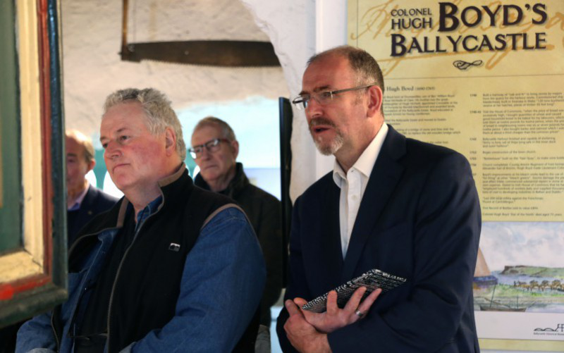 Brian Connolly and Aidan McMichael pictured at Ballycastle Museum.