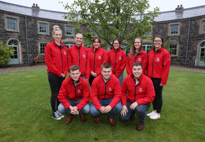 Members of Kilraughts YFC who attended the QAVS presentation event