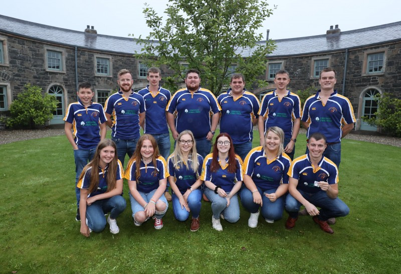 Members of Kilraughts YFC who attended the QAVS presentation event
