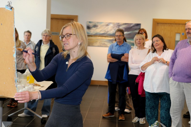 A highlight of July was Sarah Carrington’s exhibition launch ‘Coastline’, with her wonderful coastal art still available to peruse right through until August 15.
