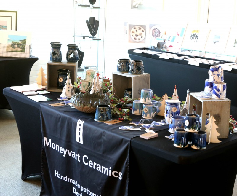 The fantastic Moneyvart Ceramics, just one of the 38 stallholders who feature at this year’s Flowerfield Christmas Craft Market.