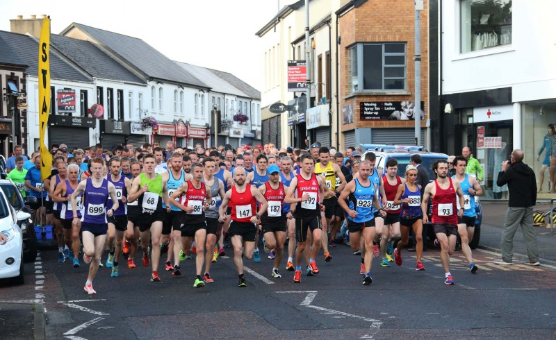Runners take to the streets of Coleraine for the Edwin May Five Mile Classic race organised by Causeway Coast and Glens Borough Council.