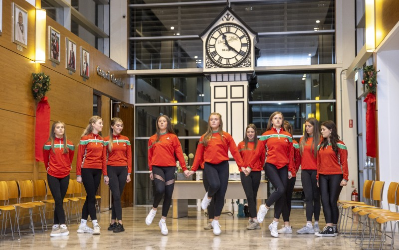 Members of Loughgiel School of Irish Dance pictured in Cloonavin.