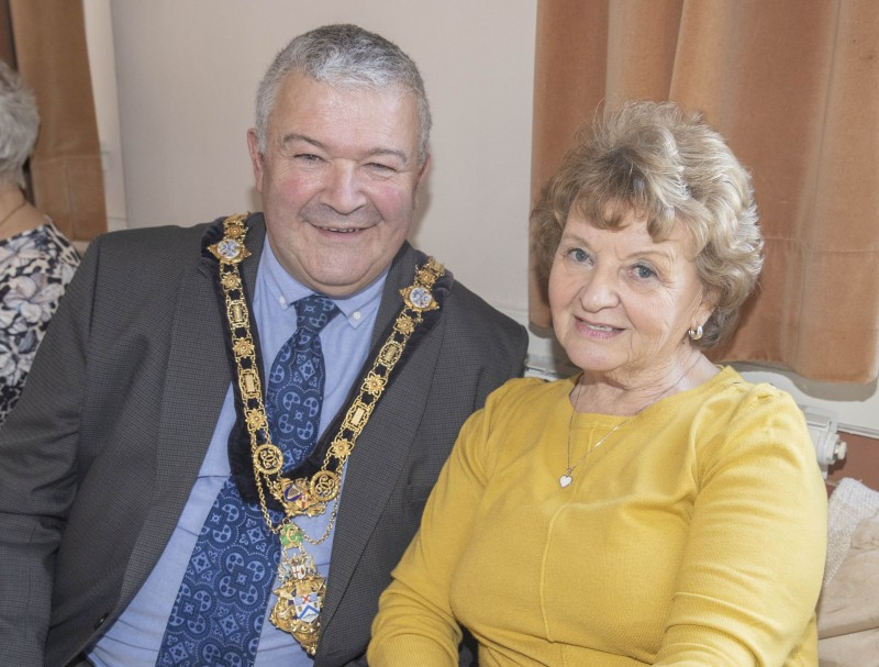 The Mayor of Causeway Coast and Glens Borough Council, Councillor Ivor Wallace, pictured with Vonnie Brewster at the Tea Dance.