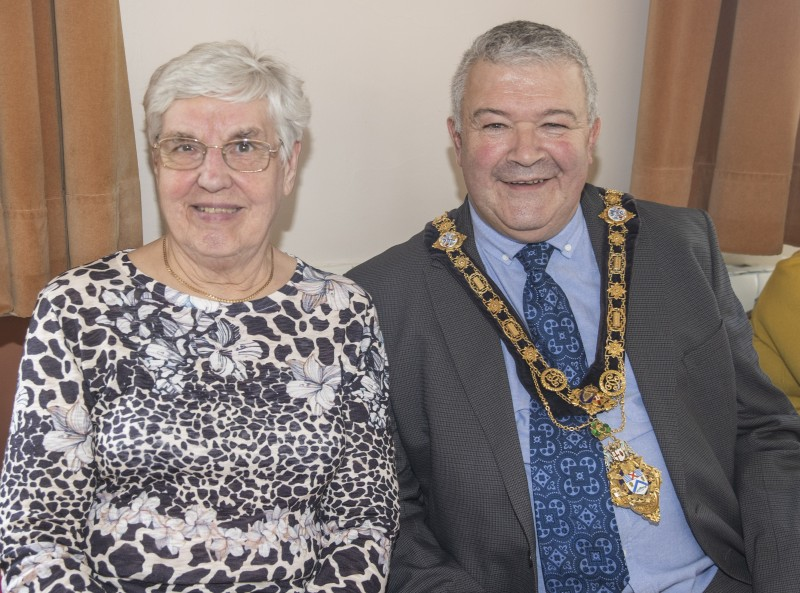 The Mayor of Causeway Coast and Glens Borough Council, Councillor Ivor Wallace, pictured with Isobel Dunlop at the Tea Dance.