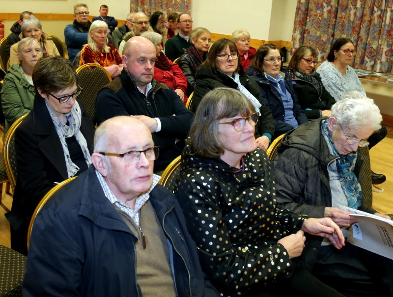 There was a large attendance at the Allen & Adair Hall for the launch of Dervock & District Community Association’s new book The Parish of Derrykeighan – A Rammel Through North Antrim: the who, the what, the where’.