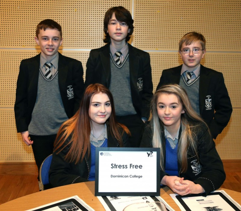 Pupils from Dominican College in Portstewart who took part in the Digital Youth programme finale event at Roe Valley Arts and Cultural Centre.