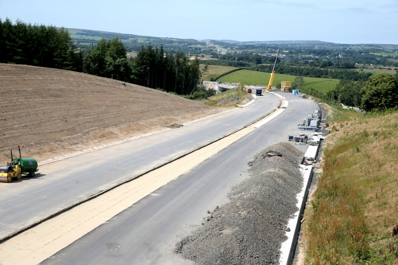 Work continues on the A6 road scheme outside Dungiven.