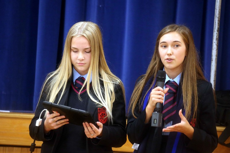 Mollie and Katie Parke who were prize winners at the Digital Youth launch event.