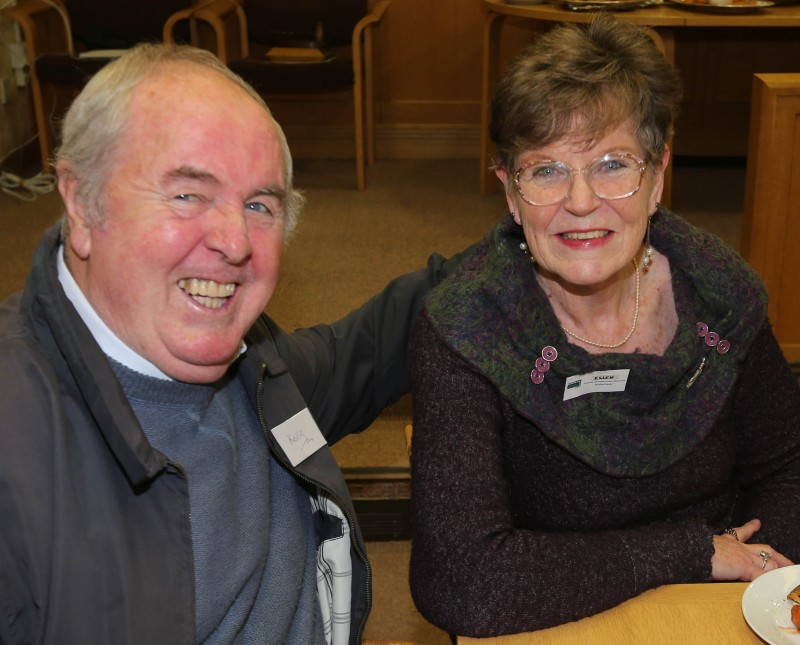 Kevin McAfee and Ellen McKeown pictured enjoying The Mayor’s Reception in Sheskburn House.