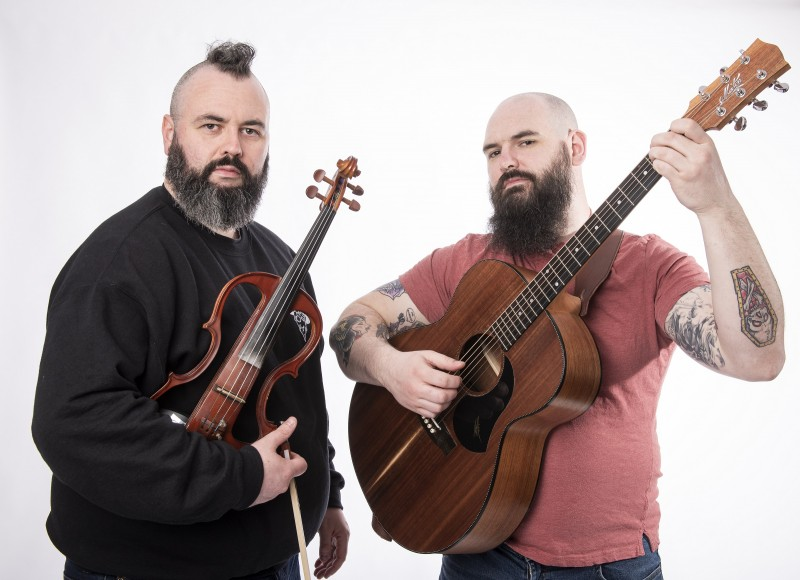 Belfast based instrumental duo String Ninjas consisting of fingerstyle guitarist Gavin Ferris and electric violinist Mick Conlon will entertain on Saturday 14th August.