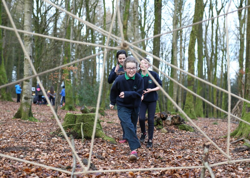 Fun in the forest for these pupils who took part in Causeway Coast and Glens Borough Council’s Good Relations Shared Education programme.