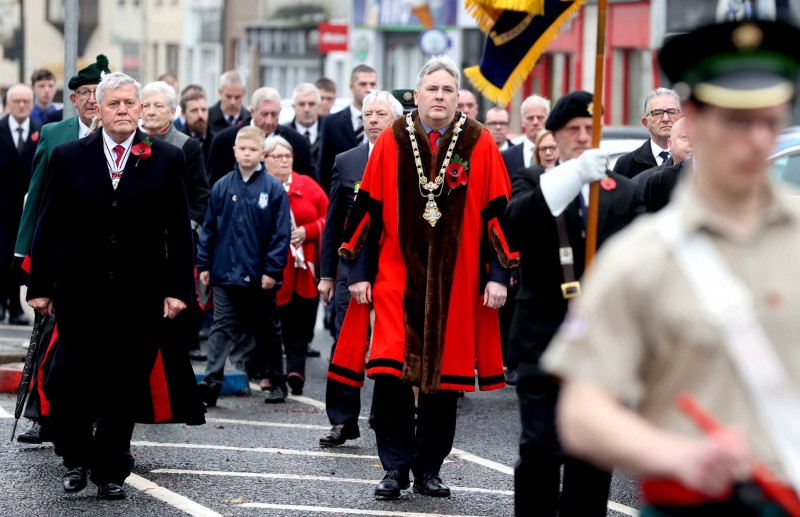 Remembrance Sunday commemorations take place in Garvagh