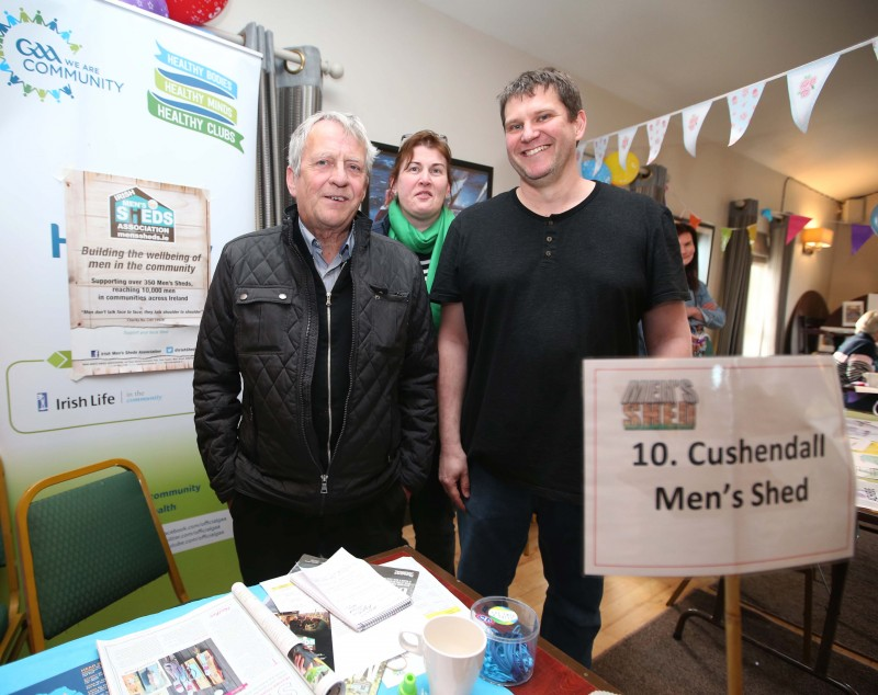 Representatives of Cushendall Men's Shed pictured at the Big Dish Out Voting Night.