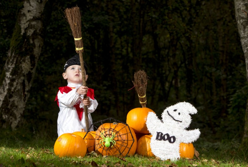 Jackson Witherow enjoys some Halloween fun at Somerset Forest outside Coleraine ahead of Causeway Coast and Glens Borough Council’s Halloween celebrations in Ballymoney, Limavady, Coleraine and Ballycastle.