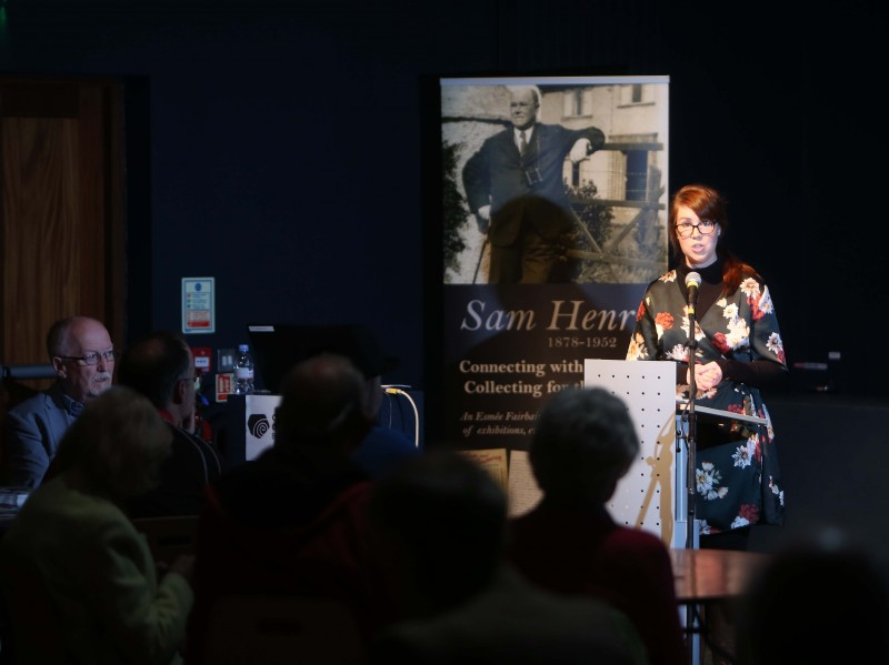 Sarah Carson from Causeway Coast and Glens Borough Council's Museums Service pictured at the event held in Flowerfield Arts Centre.