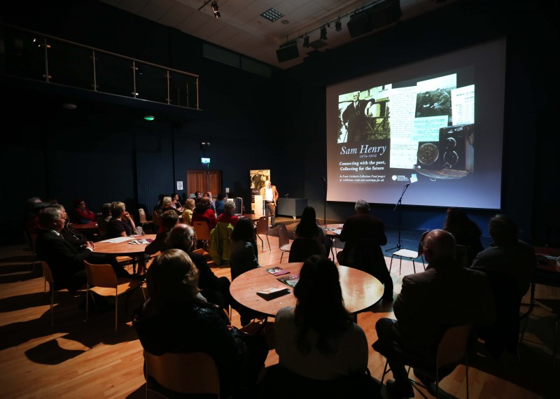The poetry and prose evening inspired by Sam Henry was held in Flowerfield Arts Centre in Portstewart.