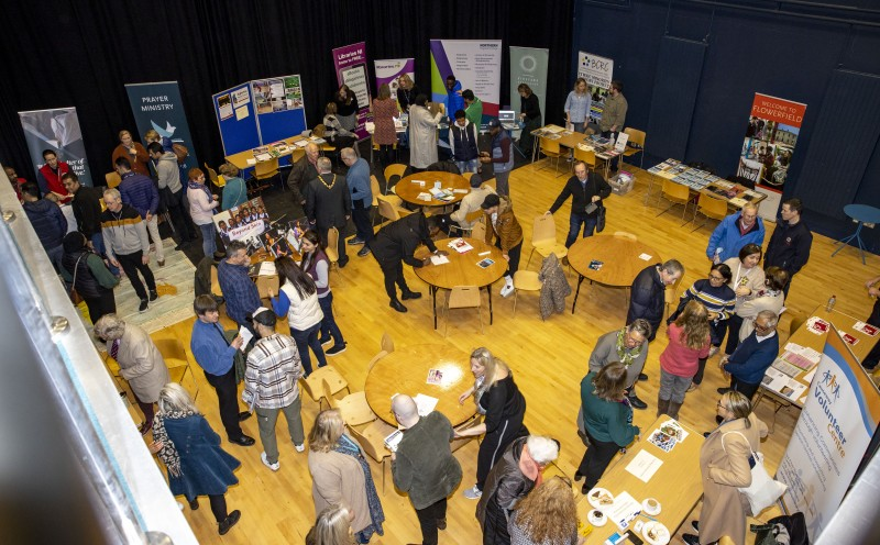 A range of information was provided by community, voluntary & statutory agencies at the information event held in Flowerfield Arts Centre.