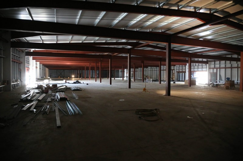 The interior of the date centre under construction at the Atlantic Link Enterprise Campus.