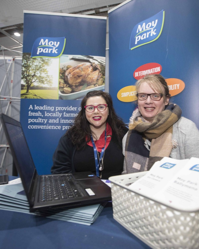 Exhibitors from Moy Park pictured at the Job Fair organised by the Department for Communities in partnership with Causeway Coast and Glens Borough Council during Enterprise Week.