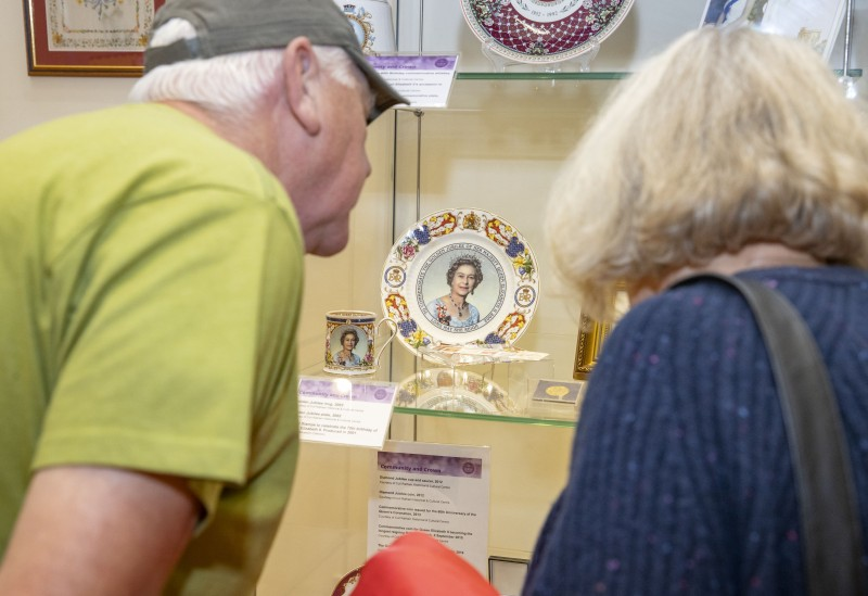 The ‘Community and Crown’ exhibition which is now open in Ballymoney Town Hall features a range of Royal memorabilia.