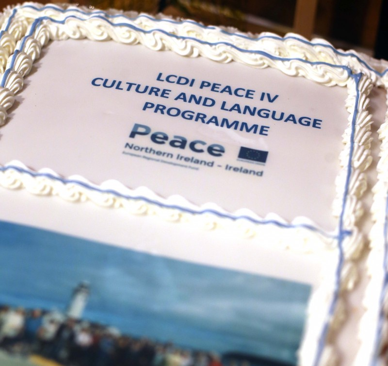 A special cake to mark the conclusion of the Peace IV Cultural and Language Institutions programme.