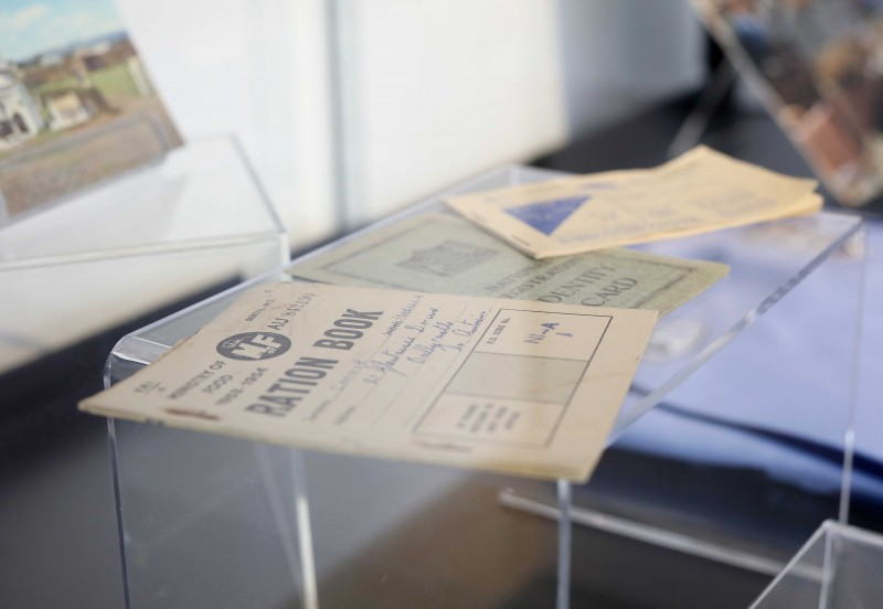 A war time ration book, one of the items on display in the 100 Objects for 100 Years exhibition which is now open at Roe Valley Arts and Cultural Centre.