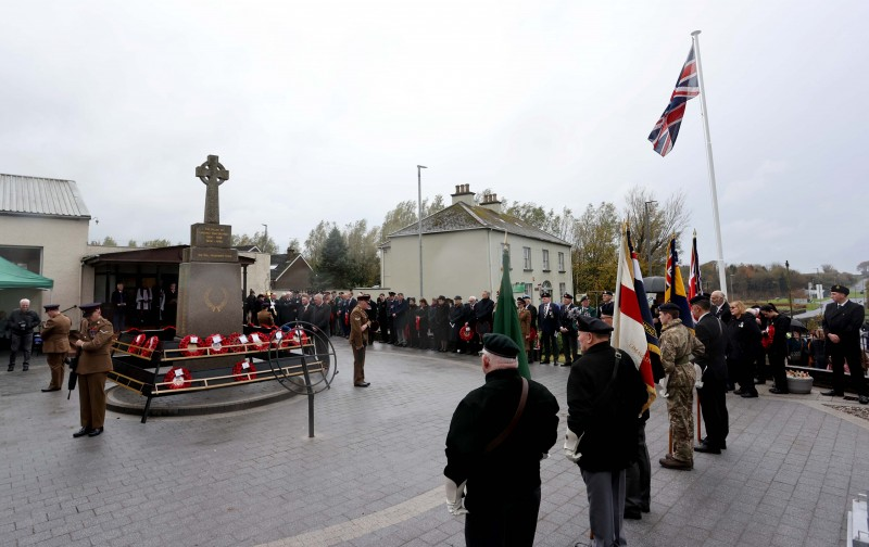 The Remembrance Day service at Limavady War Memorial