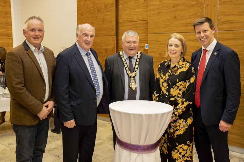 Richard Kane; Deputy Lord Lieutenant for County Londonderry William Oliver, Mayor of Causeway Coast and Glens Borough Council, Councillor Ivor Wallace, Frances Anne, Deputy Lord Lieutenant for County Londonderry Richard Archibald.