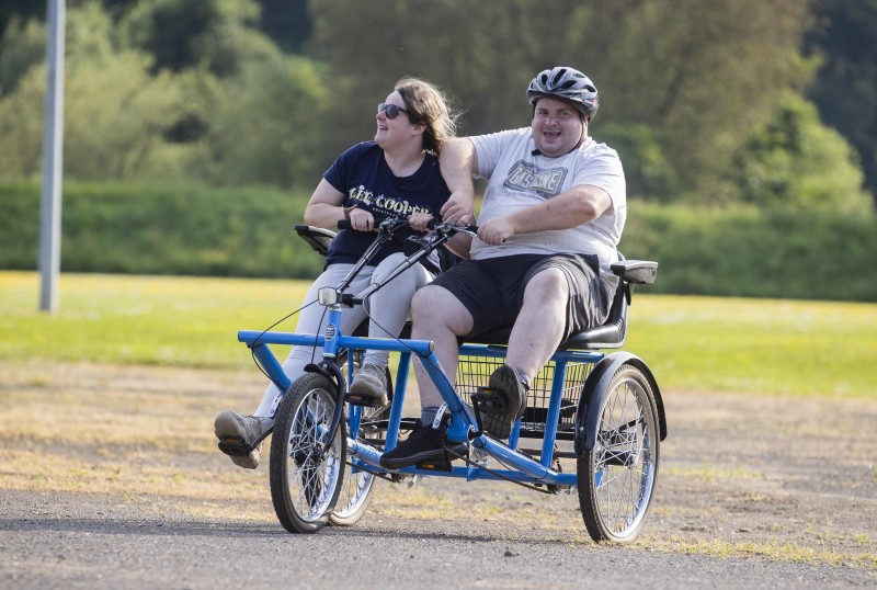 The new all ability cycles were a big hit at Council's recent all inclusive family event at Limavady's Roe Mill Recreation Grounds.