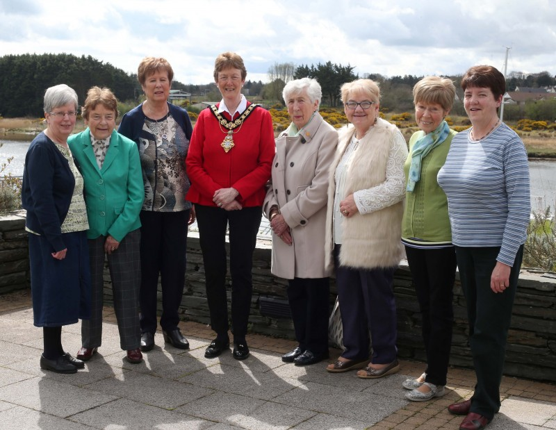Eileen Patterson, Gene Graham, Mary Mc Atammney, Patsy Mc Murray, Mari Murray, Hazel Mc Kittrick and Gene Lyden pictured at the civic reception hosted by the Mayor of Causeway Coast and Glens Borough Council Councillor Joan Baird OBE.