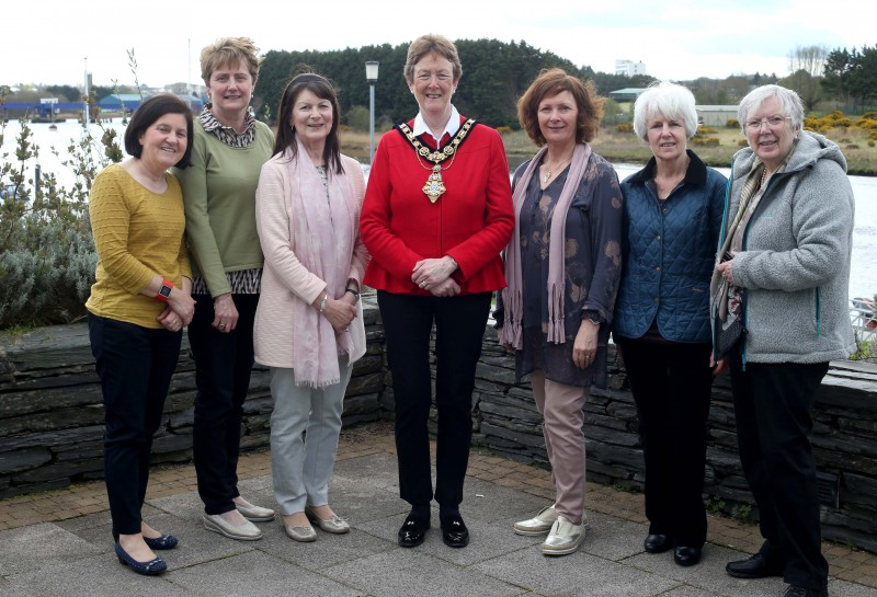 Margaret Mc Quade, Rosemarie Hetherington, Audrey Hill, Margaret Simpson, Rhonda Bell, Pamela Freud pictured at the civic reception hosted by the Mayor of Causeway Coast and Glens Borough Council Councillor Joan Baird OBE.