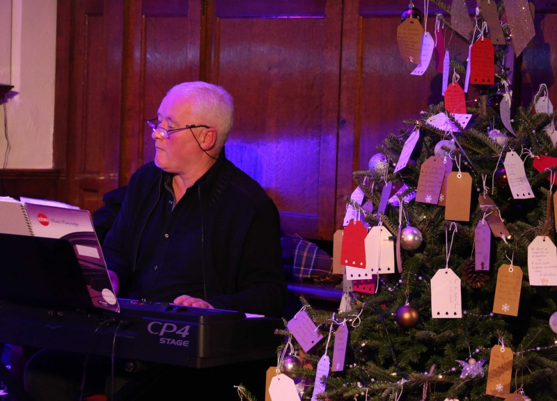 Pat Black on the keyboard during the Dalriada Sounds musical evening hosted by the Mayor in Holy Trinity Church, Ballycastle.